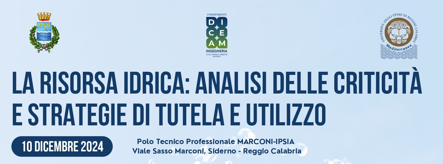 La risorsa idrica: analisi delle criticità e strategie di tutela e utilizzo