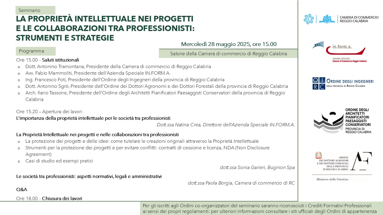 La proprietà intellettuale nei progetti e le collaborazioni tra professionisti: strumenti e strategie