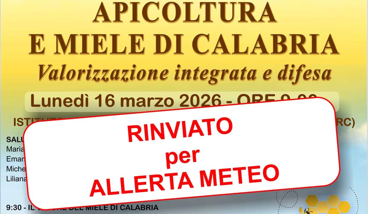Rinviato per ALLERTA METEO a data da destinarsi