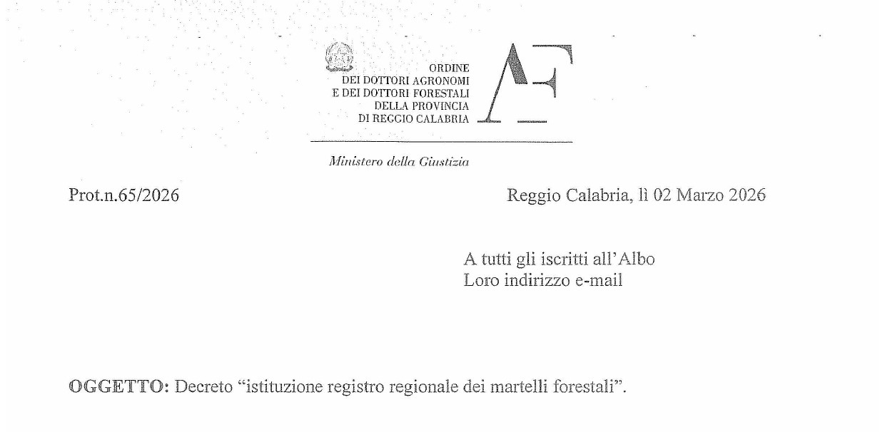 Istituzione registro regionale dei martelli forestali